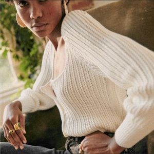 Sezane Marietta Cardigan in Ecru size small